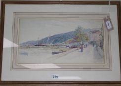 Charles Rowbotham (1856-1921)watercolour'Golf Juan, France'initialled, inscribed and dated '123 x