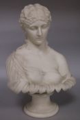 A Victorian parian bust