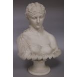 A Victorian parian bust