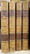 Cervantes Saavedra, Miguel de - Don Quixote in English, translated by Charles Jarvis, 4 vols, 8vo,