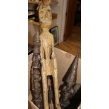 5 African hardwood carvings