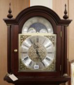 A modern chiming longcase clock, H.194cm