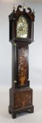 Thos. Chapman of Bath. A George III marquetry inlaid mahogany eight day longcase clock, the 12