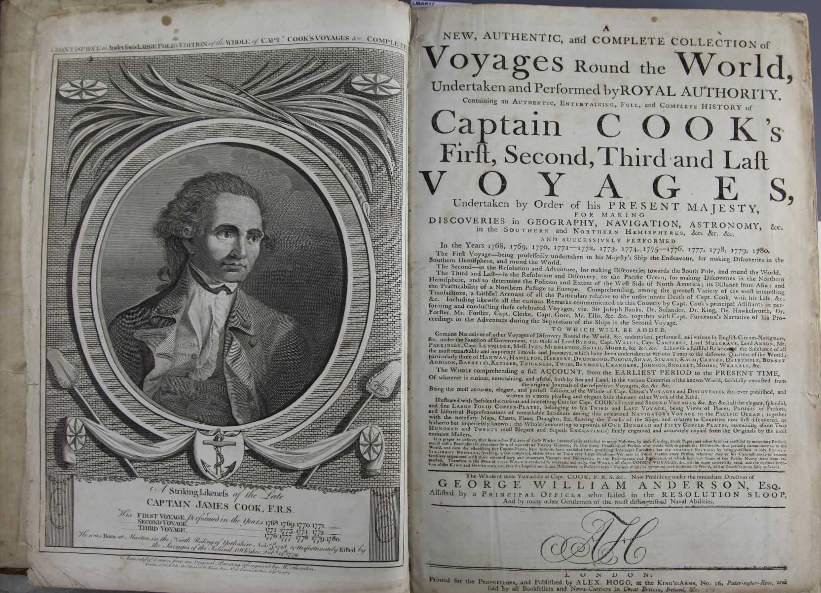 Anderson, George William - A New, Authentic and Complete Collection of Voyages around the World,