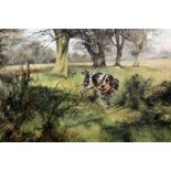 § Henry Wilkinson (1921-2011)oil on canvasSpaniel retrieving woodcocksigned20 x 30in.