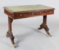 Gillows of Lancaster. A Regency mahogany writing table, in the manner of the John McLean & Sons, the
