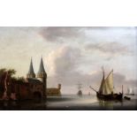 Dutch School (18th/19th century)oil on wooden panelShipping along the coast on a calm sea13 x 20in.