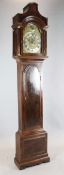 James Brogden of London. A George III mahogany eight day longcase clock, with strike silent,