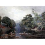 Harry Sutton Palmer (1854-1933)watercolourWooded river landscapesigned14 x 20.25in.