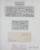 A 20th century autograph album, including: Princess Louisa, Duchess of Argyle, Arthur Conan Doyle,