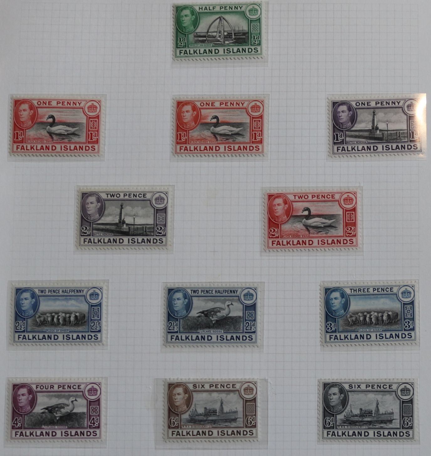 A QV to QEII mainly mint collection of Falkland Island stamps in a Plymouth album including 1898 - Image 2 of 2