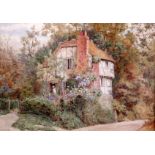 Thomas Nicholson Tyndale (1858-1936)pair of watercoloursCottages and gardenssigned9 x 13in.