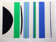 § Terry Frost (1951-2003)limited edition print'Blue and Green Verticals'signed in pencil, 58/15020 x