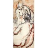 § Duncan Grant (1885-1978)charcoal and watercolourSketch of two female nudessigned in triplicate41 x