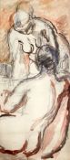 § Duncan Grant (1885-1978)charcoal and watercolourSketch of two female nudessigned in triplicate41 x