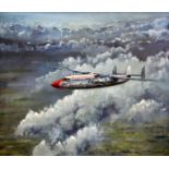 Gerald Coulson (20th C.)oil on canvasAir Speed Ambassador in flightsigned20 x 24in.