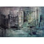 § John Piper (1903-1992)screenprintCaernarvon Castle (Levinson 200)signed in pencil, numbered 2/7020