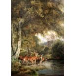 Attributed Robert Hills (1769-1844)pair of watercoloursDeer in Windsor Park17.5 x 13in.