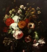 Manner of Mario Dei Fiori (1603-1673)oil on canvasStill life of flowers27 x 25in.