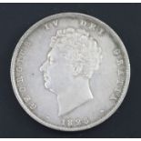 A George IV silver half crown 1825, GEF, toned