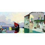 § Cecil Rochfort D'Oyly John (1906-1993)oil on canvasSunrise at Cassis, near St Tropezsigned and