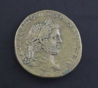 Roman Empire, Caracalla AE Sestertius (211 AD) M AVREL ANTONINVS PIVS AVG BRIT, laureate head right,