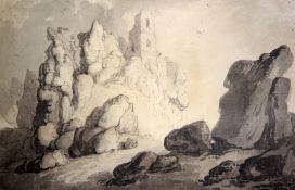 Thomas Rowlandson (1756-1827)ink and washRoche Rock, Cornwallpurchased from The Rowlandson Sale at