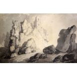 Thomas Rowlandson (1756-1827)ink and washRoche Rock, Cornwallpurchased from The Rowlandson Sale at