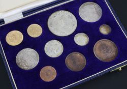 A South Africa tri-centenary 1952 commemorative eleven proof coin set, portraits of George V, to