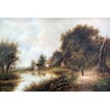 Joseph Thors (c.1835-1920)oil on canvasFigures in a rustic landscapesigned15.5 x 23.5in.