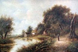 Joseph Thors (c.1835-1920)oil on canvasFigures in a rustic landscapesigned15.5 x 23.5in.