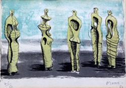 § Henry Moore (1898-1939)coloured lithographStanding Figuressigned in pencil, dated '50 and numbered
