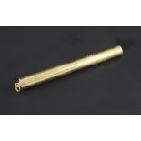 An early 20th century 15ct gold Mabie Todd & Co Ltd Swan fountain pen, inscribed "Jessica 1924",