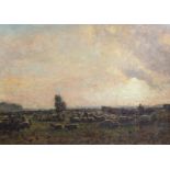 James Buxton Knight (1842-1908)oil on canvasSheep in pasturesigned25 x 34in