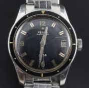 A gentleman's rare 1960's stainless steel Zenith S.58 automatic military pilot's wrist watch, the