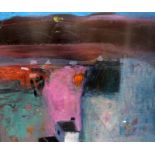 § Barbara Rae (1943-)mixed media on boardFarm, Koo Valleysigned, Art First Contemporary Art label