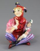 A Royal Doulton figure 'Lady Jester' HN1285, green printed marks and RD number 737564, inscribed