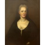 Mid 18th century English Schooloil on canvasPortrait of a lady wearing a black dress29.5 x 24.5in.