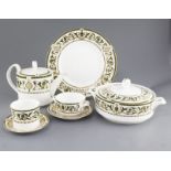 An extensive Royal Worcester Windsor pattern one hundred and eighty five piece tea, coffee and