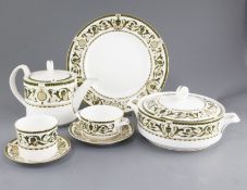 An extensive Royal Worcester Windsor pattern one hundred and eighty five piece tea, coffee and