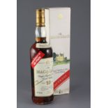 One bottle of The Macallan 10 Years Old 100% proof red label Single Highland Malt Scotch Whisky,