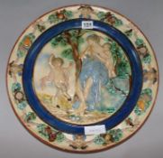 An Italian Majolica charger