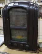 A Bakelite radio