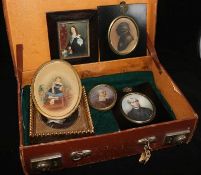 A collection of portrait miniatures