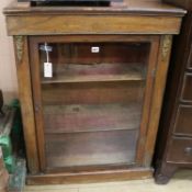 A mahogany inlaid pier cabinet, W.80cm