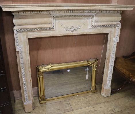 An Adams style fire surround, W.141cm