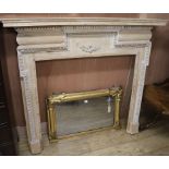 An Adams style fire surround, W.141cm