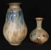 Two stoneware vases by Roger Guerin