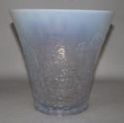 A Barolac opalescent glass 'Galleons' vase