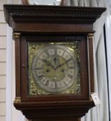 An oak eight-day longcase clock by William Hargreaves (probably Settle, York), 207cm